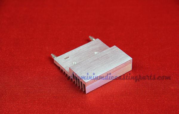 Silver Anodize Extruded Aluminum Heat Sink For UPS