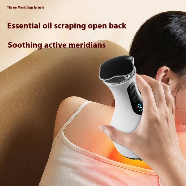 Electric Meridian Massage Brush Vibration Muscle Massage Body Shaping for Body Thigh Belly Arms & Back
