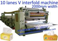 Machine de 6000 feuilles/de papier de soie de soie faciale ruelles de la minute 10