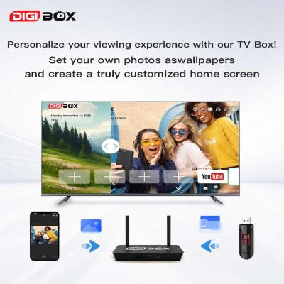 Digbox 64GB Android 12 Box 4K 60fps 6K 30fps tv Box With Voice Control