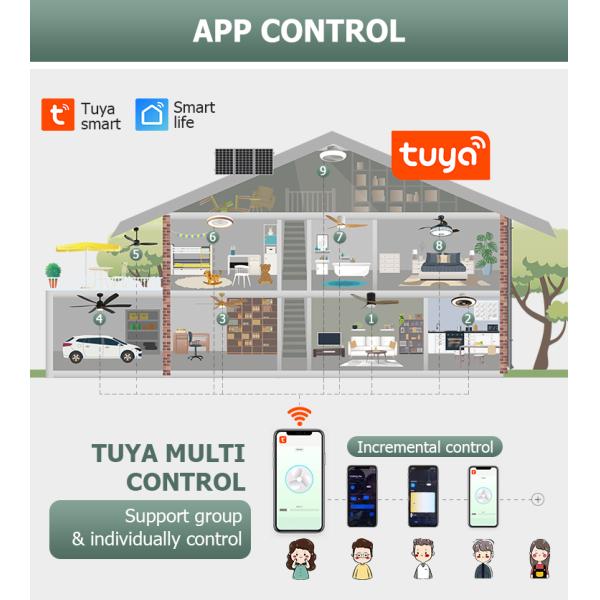 Customizado 42 polegadas ventilador de teto com luz 1stshine Solid Wood Blades OEM