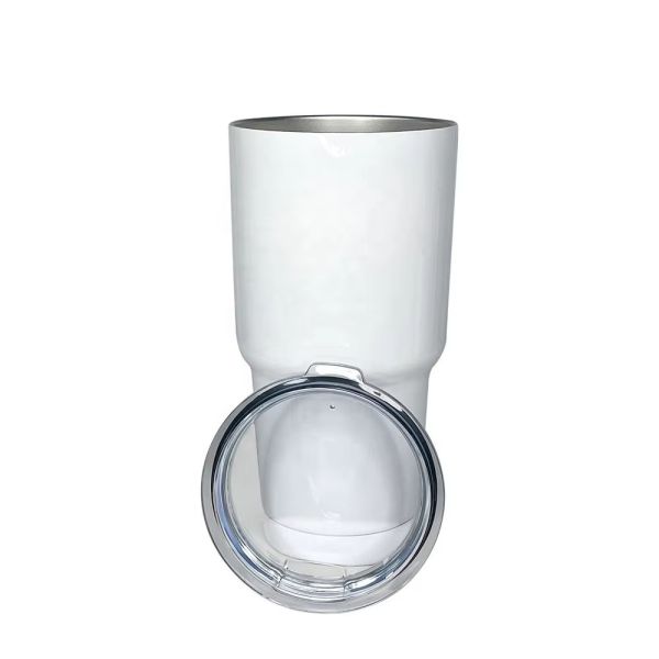 20oz And 30oz Blank Sublimation Tumblers Double Walled Vacuum Insulated Stainless Steel Car Cup With Lid
