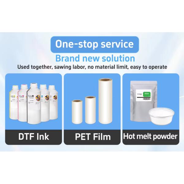 Hot peel DTF PET Transfer Film 33CM x 100M Perfect for Detailed Custom Apparel Prints with White Ink