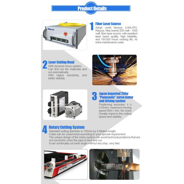 Круглая машина лазера волокна трубы металла, голубой автомат для резки лазера 3Д