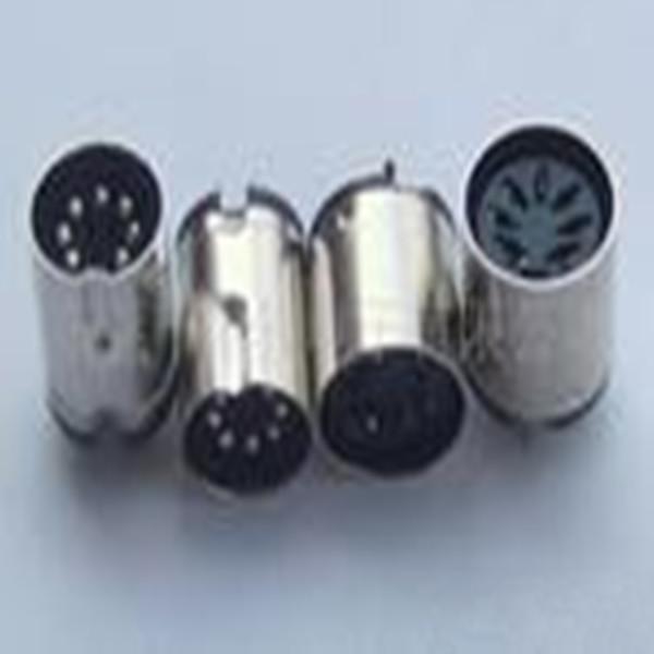 Mini Din Connector 7pin male header solder type