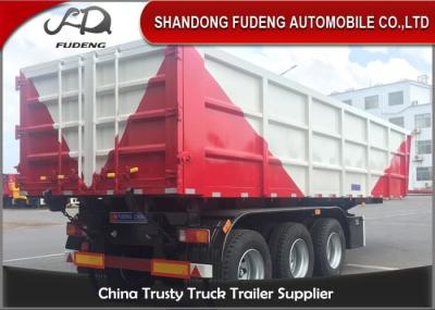 50 Tons Square Shape Semi Dump Truck Customized Transport Heavy Stone