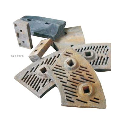 Mining Equipment Lining Plate Hammer Head With High Manganese Steel