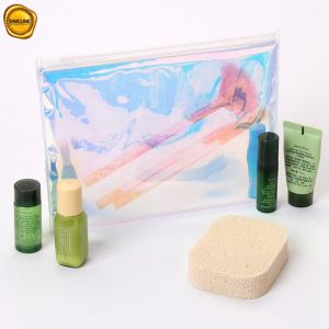 Мешок голографический Mylar ювелирных изделий сумки гигиенической косметикаи молнии лазера косметический упаковывая