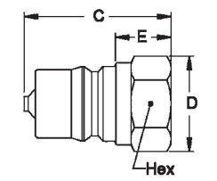 3000psi гидравлическая быстрая муфта, 1