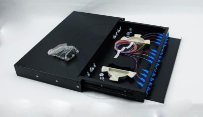 XYFiber 12 Port  Slidable Fiber Optic Terminal Box , Fiber Patch Panel 1U 19 inch