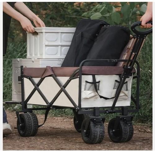 Qingdao Port Folding Utility Wagon Cart Heavy Duty Foldable Outdoor Garden Camping Cart 260KGS Weight Capacity