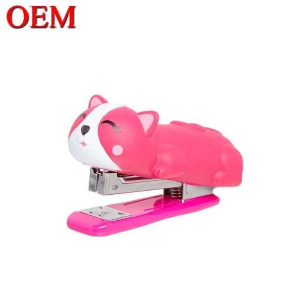 Plastic Custom Cute Kitty catAnimal Shape Office Stapler/School Stapler for students