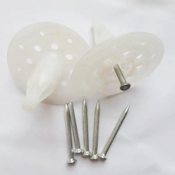 Disc 50mm 60mm Inner Screw Nail Wall Insulation Anchors With Customization And High Capacity