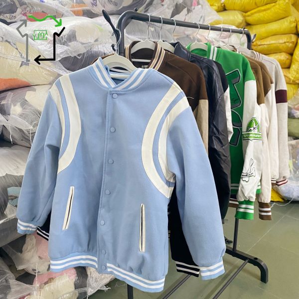 Mixed Colors Second Hand Coats Autumn And Winter Used Baseball Jersey Windproof