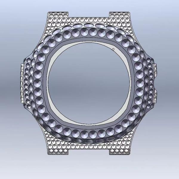 Steel Body Full Iced Out Moissanite Diamond Watch Wrist Watch Handmade