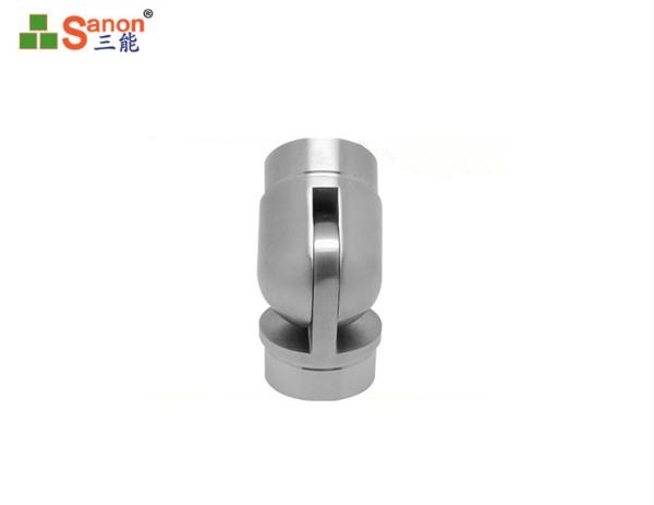 304 Stainless Steel Handrail Fittings Balustrade Flush Joiner Punching Finish