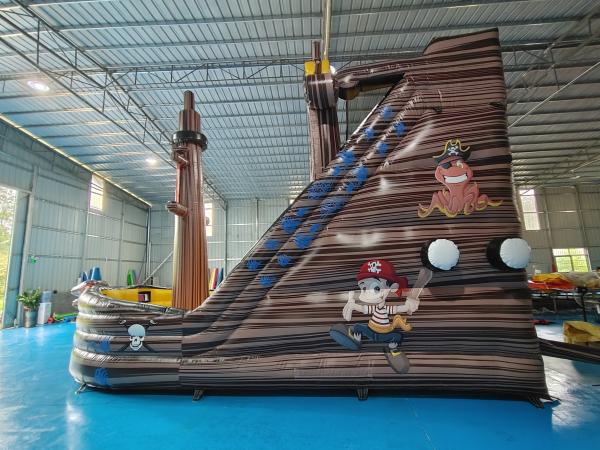 Commercial Inflable O Navio Pirata Casa Salto Com Slide Castelo Inflable