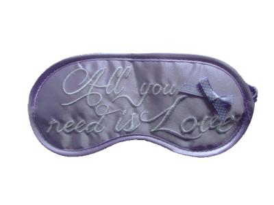 Beautiful Pattern Sleep Blindfold Eye Mask With Natural Satin Material For Trip