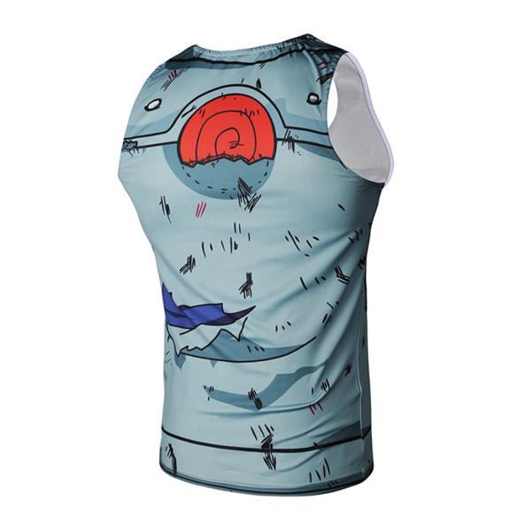 Lightweight Naruto Sleeveless Custom Anime T Shirts For Summer