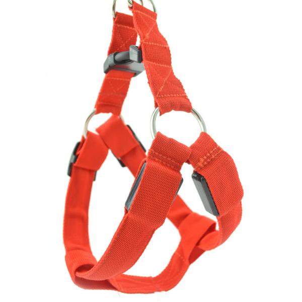 LED Night Dog Harness Vest Rechargeable USB Reflective Design Adjustable Leash Outdoor Walks