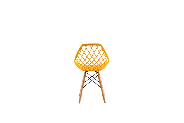 Casual Hollow Eames Plastic Dining Chair 48*43*83cm Solid Wood Legs
