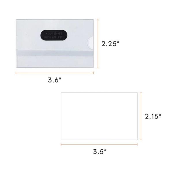 Магнитные прозрачные пластиковые держатели удостоверений личности безопасностью для ОДМ офиса