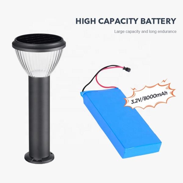 CE Certified Effective Solar Powered Bollard Lights Ouotdoor Lawn Lamp For Courtyard Villas
