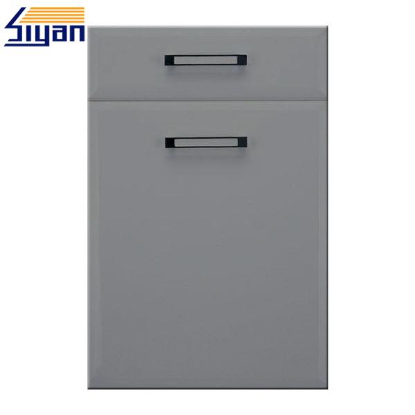 Professional Grey Modern Kitchen Cabinet Doors , Kitchen Wall Cupboard Doors