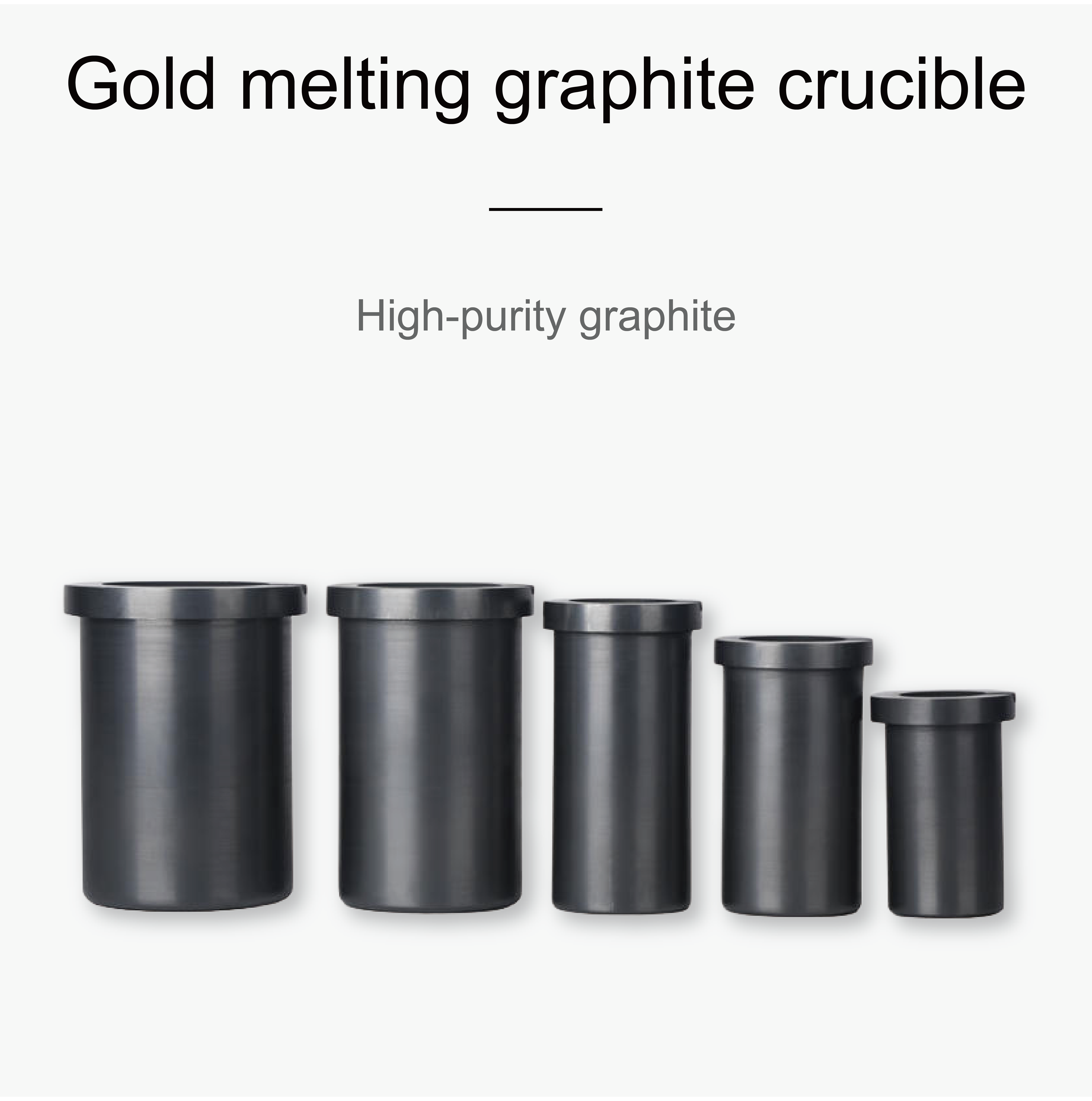 Gold Melting Graphite Crucible 1kg-8kg Capacity