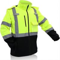 revestimento de pouco peso removível de Hood Sleeves Hi Vis Waterproof do revestimento reflexivo da segurança 55inch