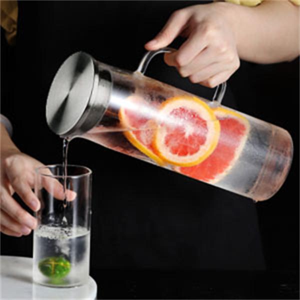 Household Juice Zapper with Thickened High Borosilicate Glass and Stainless Steel Lid