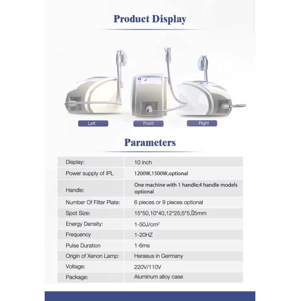 4 в 1 Elight Opt Ipl RF ND YAG лазерная машина для удаления волос NIR