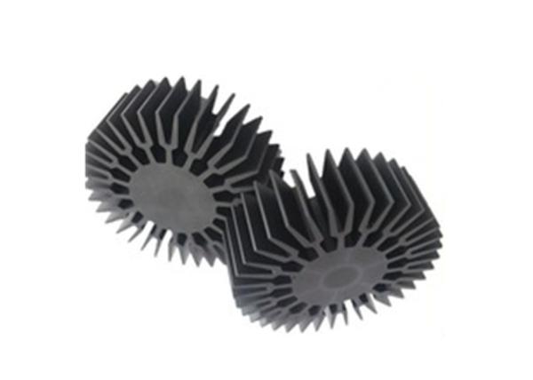 Dissipadores de calor de alumínio anodizados do girassol 6063 T5 para a inversão térmica