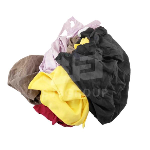 IMPA 232909 Cut 100% reused Tshirt Knitting Cloth Rags Textile Waste Dark Color Industrial Cotton Cleaning tshirt rags