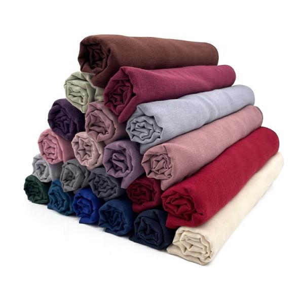 Wholesale Ethnic Muslim Women square Plain Shawl Excellent Feeling Breathable Cotton Voile Hijab Traditional Scarf & Shawl