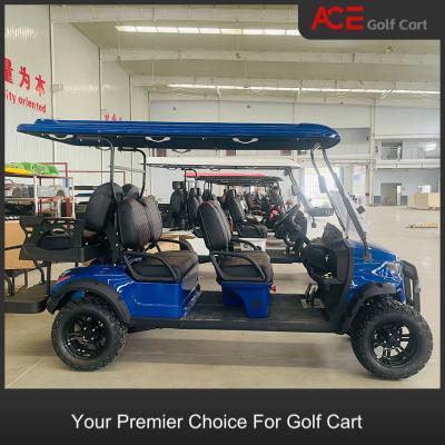 Custom EV Golf Cart With Disc And Drum Brakes Rollover Protection 8h Charge Time