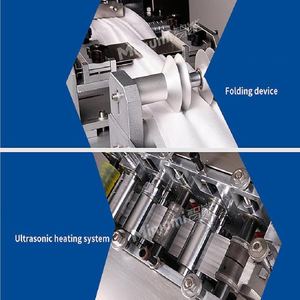 3 Ply Medical Mask Production Machine / Disposable Face Mask Machine