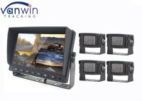 7 pulgadas 9 pulgadas 10 pulgadas AHD TFT monitor de coche incorporado en DVR para 4 cámaras sistema