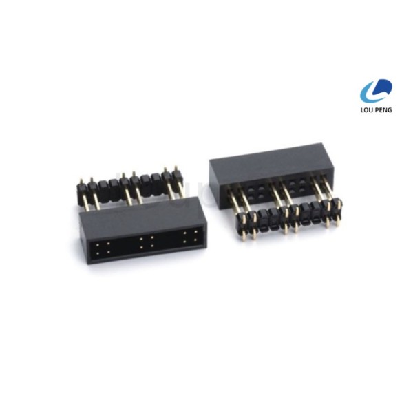 Phosphor Bronze Contact Material IDC Socket BOX Header Featuring Durable PA6T UL 94V-0 Black Insulator and Gold Or Tin Plated Contact Plating for Long Lasting