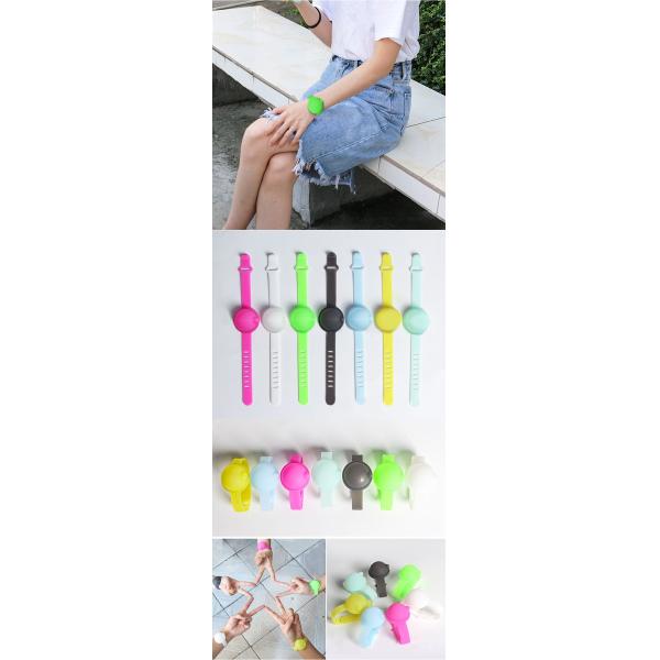 Многоразовый браслет дезинфицирующего средства руки силикона 10ml