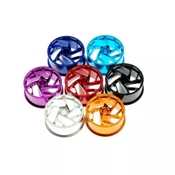 Good Appearance Colorful Metal CNC Machining Aluminium Alloy Wheels Prototype Parts