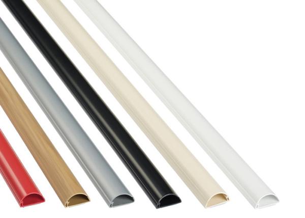 Duct Conduit Ethernet Cable Accessories Semi Circle Self Adhesive Micro PVC Trunking