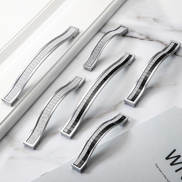 Wholesale Zinc Alloy Furniture Handle Easy Install for Cupboard Closet Drawer & Door-for Bedroom Wardrobes Dressers & Cabinets