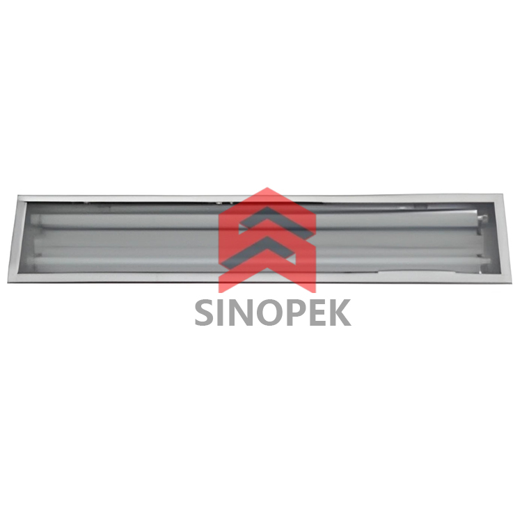 Straight-Edged Stainless Steel Purification Lamp | Cleanroom Lighting | GMP
