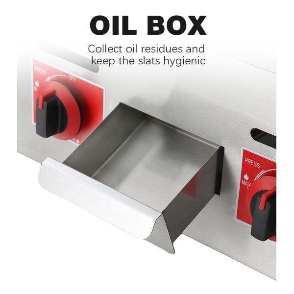 Промышленный кухонный приставка верхне-неприличный газовый гриль с индивидуальным логотипом приемлемо