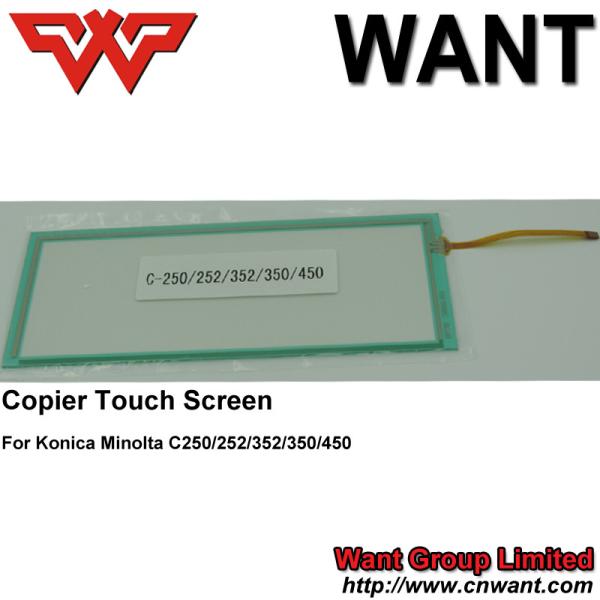 Konica Minolta Copier Parts Copier touch panel Touch Screen C250 252 352 C250 C252 C352 BH420/500 Copier Parts