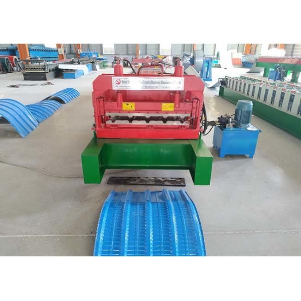 Hydraulic drive high speed sheet metal roll forming machine with Cr12 cutter
