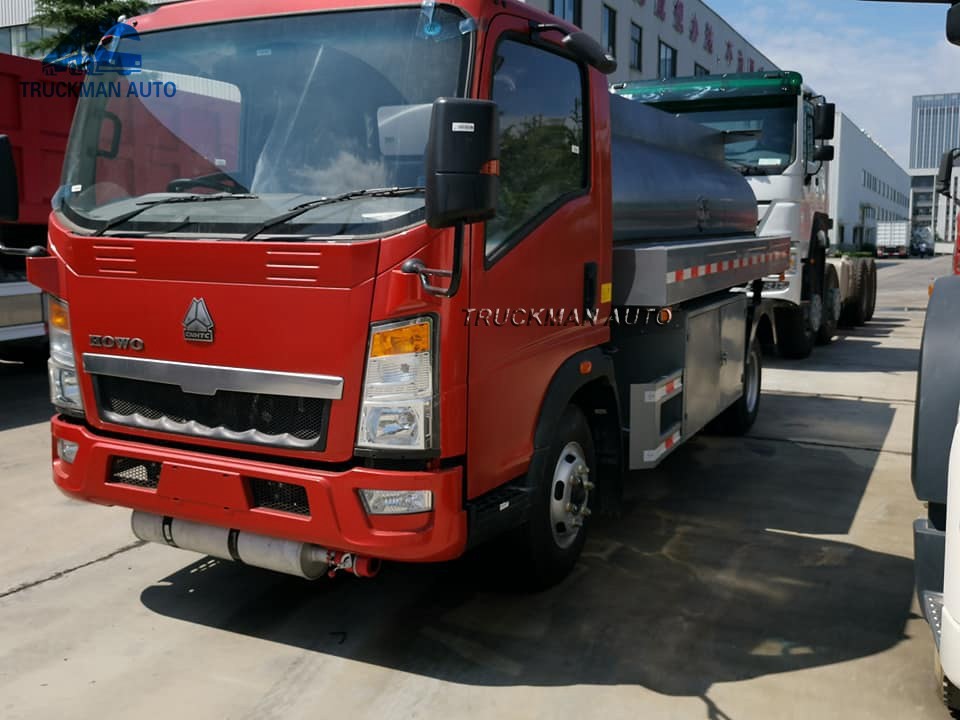 6000 автоцистерна мазута 7.50R16 легкой тележки литра HOWO