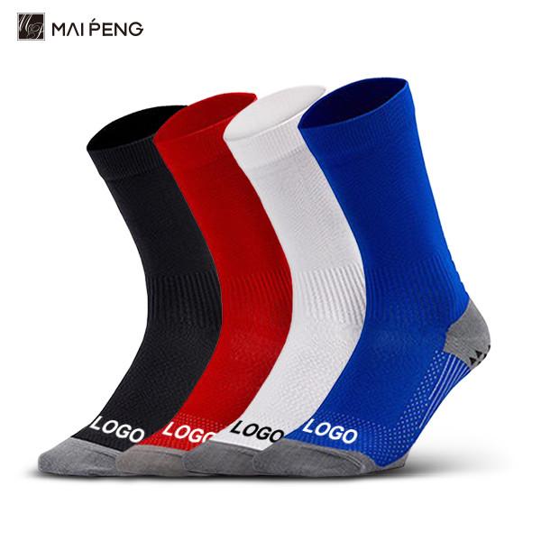 Men Athletic Football Socks Non Slip Crew Outdoor Sports Socks Custom Logo
