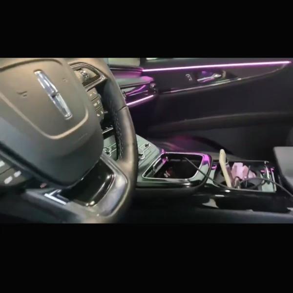 LED 25 Lights Ambient Light for Lincoln Adventurer/Navigator Screen/App/Steering Wheel Control